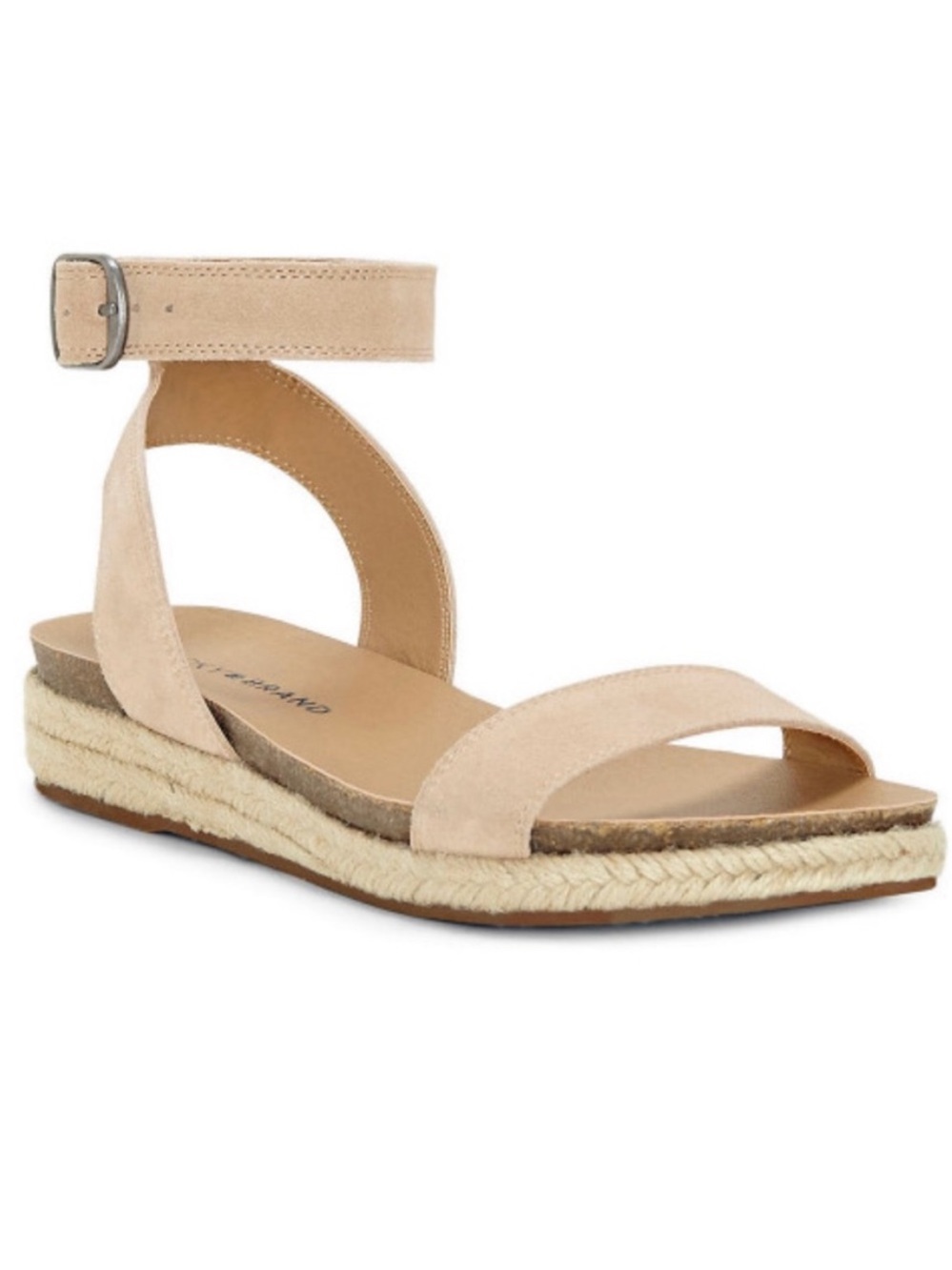 Lucky Brand Tan Suede Garston Espadrille Sandal